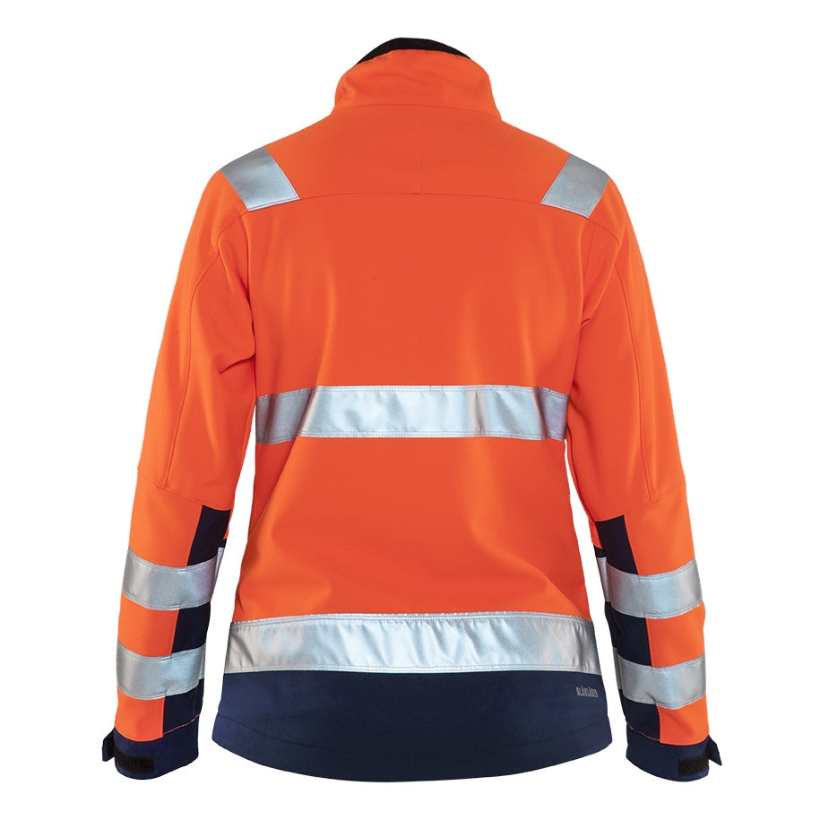 Blaklader BLAKLADER 49022517 Women's Hi Vis Softshell Jacket Softshell Work Jacket WOMEN - Waterproof - 490225175389_2