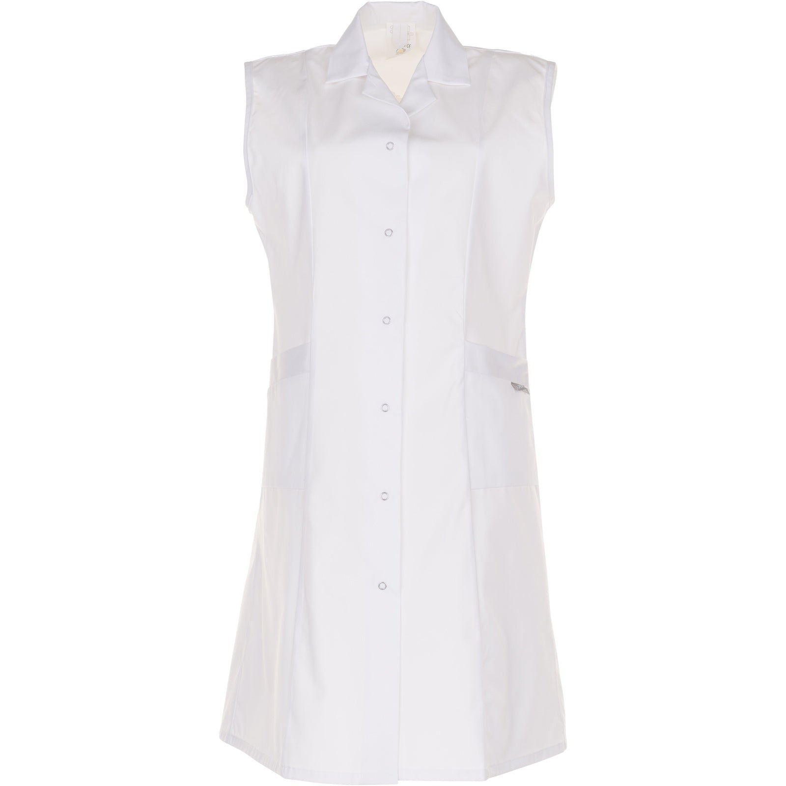 Planam Ladies Coat sleeveless pure white - Main